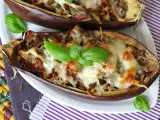 Рецепт Фаршированные баклажаны с моцареллой au gratin
