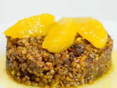 Рецепт Гречневая каша с финиками и апельсинами