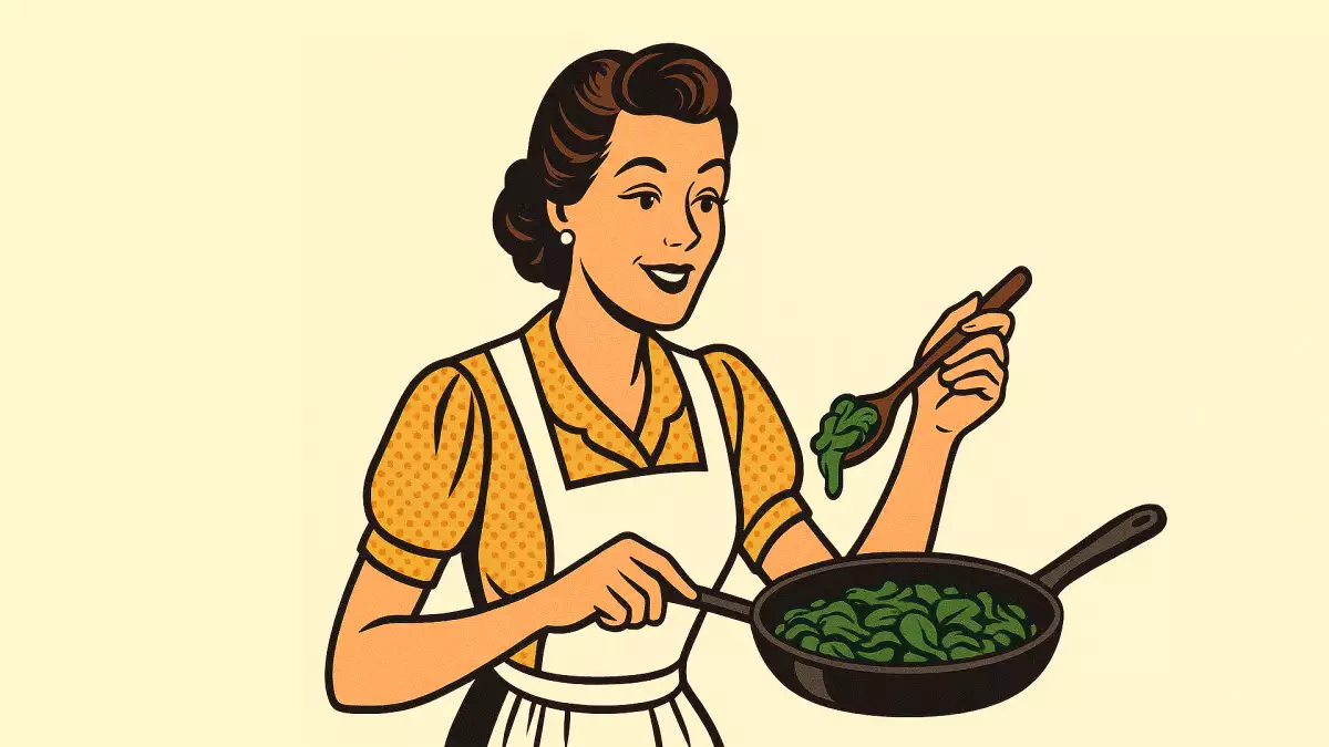 Ешьте шпинат, в котором много железа, и вы будете сильным, как Папай.