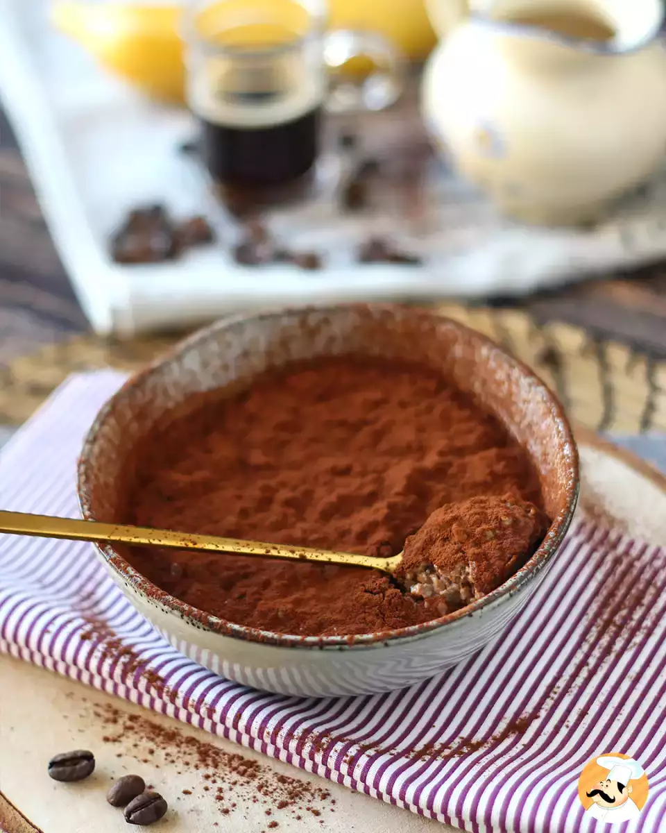 Овсяные хлопья на ночь со вкусом тирамису