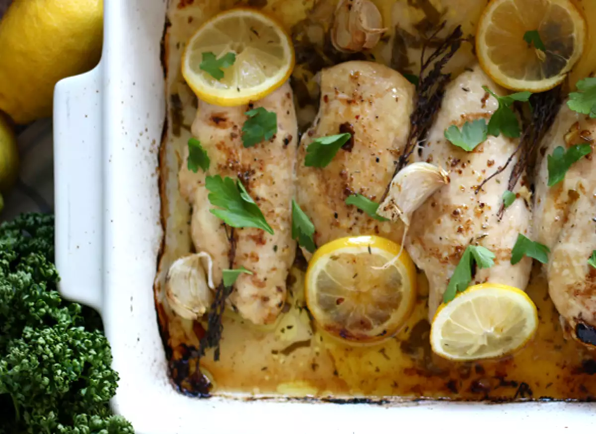 4. Лимонная курица в духовке: ароматная, легкая и... готовится сама!