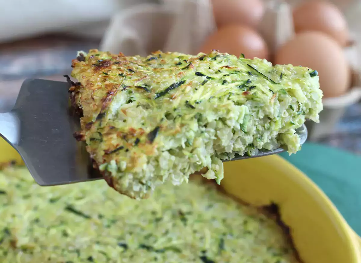 6. Запеченный омлет с кабачками киноа