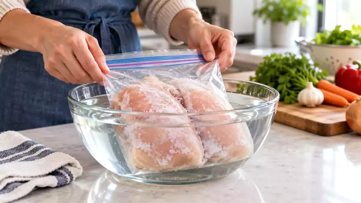 Забыли разморозить курицу? Эти 3 безопасных способа помогут спасти ужин и избежать пищевого отравления