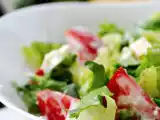 Рецепт Зелена салата с млечен дресинг / Green Salad with Yogurt Dressing