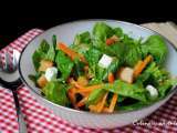 Салата със сотирани моркови и спанак / Spinach Carrot Salad