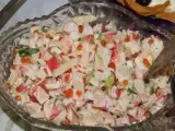 Рецепт Крабовый салат с икрой