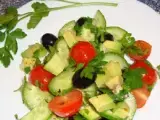 Рецепт Салат с авокадо и помидорами