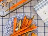 Печени моркови, пащърнак и чесън