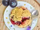 Рецепт Сливово-яблочный крамбл с имбирем и лимоном