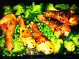 Рецепт Курочка запеченная с овощами