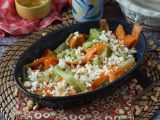 Рецепт Овощной салат тальятелле с арахисовым соусом