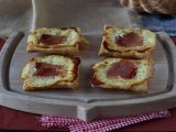 Рецепт Маленькие тарталетки татин со вкусом раклета, отдельные порции