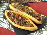 Рецепт Подорожник с начинкой из измельченного мяса и тертого сыра