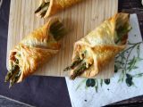 Рецепт Спаржа, ветчина и пирожные с плавленым сыром
