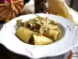 Рецепт Паста с артишоками и беконом - вкусное и простое в приготовлении первое блюдо