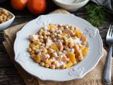 Рецепт Салат из лосося, нута и апельсина