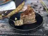 Рецепт Блинный торт в стиле тирамису с кофе и какао