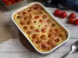 Рецепт Пикантный клафути с помидорами черри и тунцом