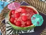 Рецепт Арбузный фрозе: супер-освежающий коктейль из граниты с розой!