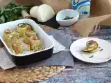 Рецепт Запеченные рулетики из кабачков с ветчиной и сыром скаморца