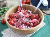 Рецепт Салат из клубники, помидоров, феты и базилика