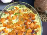Рецепт Гратен из сладкого картофеля со вкусом кокосового молока и карри