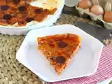 Рецепт Киш с перцем и чоризой