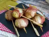 Рецепт Аперитив - шпажки с картофелем и копченым беконом