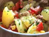 Рецепт Салат из картофеля, тунца и помидоров