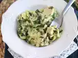Рецепт Паста со шпинатом, козьим сыром и курицей в одной кастрюле