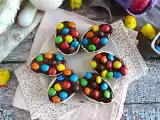 Рецепт Пасхальные яйца, наполненные шоколадным десертным кремом и m&m's
