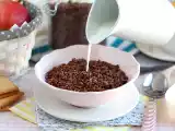 Рецепт Шоколадные хлопья из слоеного риса. кокосовые хлопья