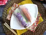 Рецепт Вегетарианские спринг-роллы с красной капустой и сладким картофелем