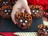 Рецепт Розовые песочные пирожные рождественские олени