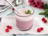 Рецепт Веганский молочный коктейль с малиной и мятой