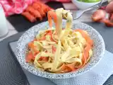 Рецепт Тальятелле с копченым лососем и укропом