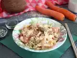 Рецепт Тайская паста (лапша с кокосовым кремом, креветками и овощами)