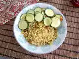 Рецепт Жареная лапша с обжаренным нутом и кабачками
