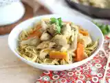 Рецепт Chow mein (chao men), китайская лапша с курицей и овощами