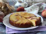 Рецепт Перевернутый торт с персиками, влажный, тающий и карамелизированный