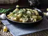 Рецепт Сливочная паста с грибами и колбасой