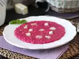 Рецепт Ризотто со свеклой и горгонзолой: взрыв цвета и насыщенного вкуса