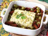 Рецепт Запеченная фета с вялеными помидорами и оливками, средиземноморский стиль