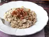 Рецепт Сливочное и вкусное ризотто с радиккио, беконом и филадельфией