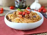 Рецепт Паста с баклажанным кремом и помидорами черри: простой и вкусный рецепт