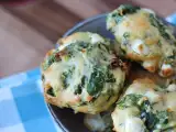 Рецепт Соленые печенья с фетой, вялеными помидорами и шпинатом