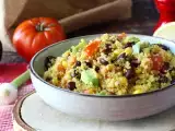 Рецепт Протеиновый салат из киноа с красной фасолью и кукурузой