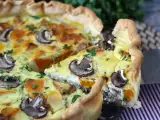 Рецепт Киш с грибами и тыквой потимаррон