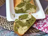 Рецепт Мраморный кекс с чаем матча