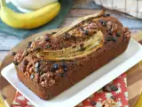 Рецепт Веганский банановый кекс с мисо, грецкими орехами и шоколадом